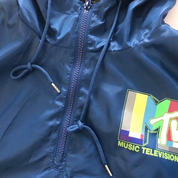 SOLD-New MTV☘️unisex🌼neon hoodedpullover jacket. - Picture 4 of 8